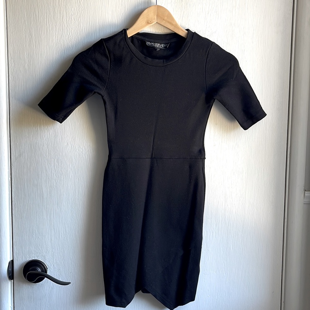 Top shop black bodycon dress